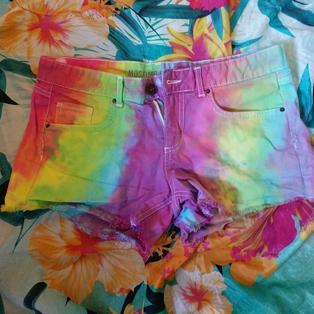 Tie dye shorts